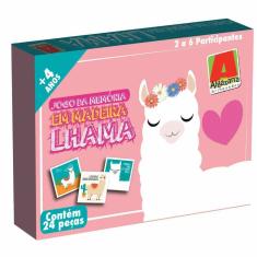 Jogo Da Memória - Lhama - Madeira - Algazarra