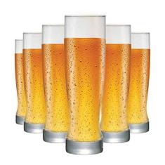 Jogo de Copos de Vidro para Cerveja Genebra 400ml 6 Pcs - Ruvolo