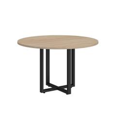 Mesa Reunião Redonda Web25 1,20 Pé Quadro Calvi / Preto