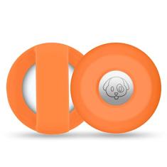 Suporte de Airtag para coleira de cachorro, capa de silicone Cibaabo compatível com Airtags da Apple para coleira de animais de estimação de 2 a 3 cm