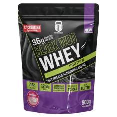 Whey Com 3g Creatina por dose Black Wod Whey C/Creatina Morango 900g Wod Nutrition