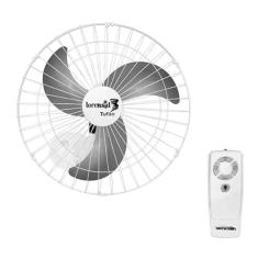 Ventilador de Parede Com Controle Remoto Tufão 60cm Branco Loren Sid bivolt
