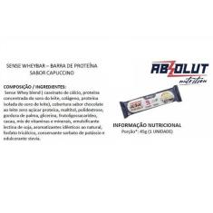 Caixa de barra de Proteína Sense Whey Bar com 12 unidade - Absolut Nut