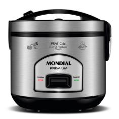 Panela Elétrica De Arroz Preto E Inox 500w Pe-43-6x Mondial Cor Preto/inox Frequência 60hz 220v PE-43