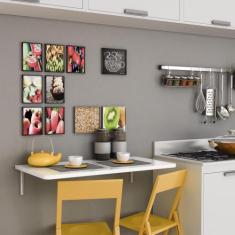 Mesa Dobrável De Parede Suspensa Dobrável Cozinha, Escritório, Quarto 