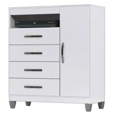 Cômoda Sapateira Cannes Branco - Incorplac - INCORPLAC MÓVEIS