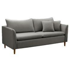 Sofá Living Kassia 2 lugares 2,04m Cinza LansofBr