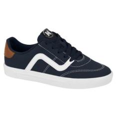 Tênis Slip On Esportivo com Cadarço Estilizado Infantil Menino Molekinho 2870.101 Preto-Masculino