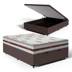 Cama Box Baú Casal + Colchão de Molas Ensacadas - Anjos - Classic 138cm