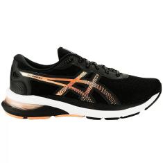 TENIS ASICS GEL SHOGUN 6 FEMININO PRETO E ROSE 36-Feminino