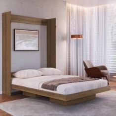 Cama Casal Articulável Vertical 140 Vancouver Marrom/Mel - Art in Móve