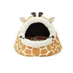 Cama Toca Cabana Pet Almofadada Ferpa Ref 974 Cor:Girafa