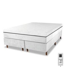 Cama Box e Colchão Magnético Massageador - Therapy Life Compact, Branc