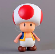 Boneco Cogumelo Toad Grande Super Size 20Cm - Mario