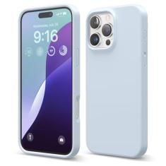 elago Capa compatível com iPhone 16 Pro Max, capa de silicone líquido premium, capa protetora de corpo inteiro, à prova de choque, telefone fino, forro de microfibra macia antiarranhões, 17,5 cm (azul