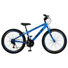 Bicicleta Aro 24 Alumínio Kls Sport Gold Freio V-Brake Mtb 21 Marchas,