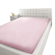 Lençol Casal Queen Com Elástico 100% Algodão Extra Macio Liso Avulso -