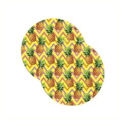Sousplat Abacaxi Chevron - NSW, 2 Peças, com base