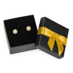 Brinco Banhada Ouro 18k Bola de Pérola Feminino - Ibiza, 12 Meses