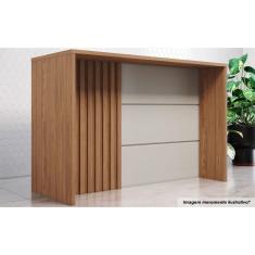 Balcão Ilha Cozinha Gourmet Requinte Nature-areia - Henn