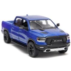 Veiculo Miniatura Dod Ram Azul Dodgeram 1500 Para Colecionar