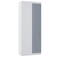 Guarda Roupa de Canto Reto Modulado 90cm 1 Porta Alpes Luciane Móveis,