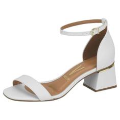 Sandália Casual, Vizzano, Feminino, Branco, 36