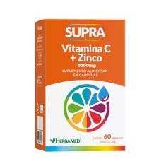 Supra Vitamina C + Zinco - 60 Cápsulas - Herbamed, Herbamed