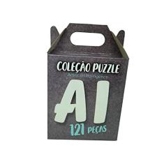 Quebra-Cabeça Pássaro Colorido 121 peças Coleção AI
