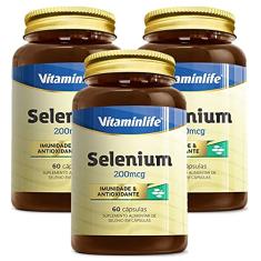 Kit 3X Selenium - 60 Cápsulas - Vitaminlife
