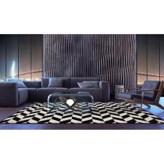 Tapete Black  White 02/58  Sarja  2,00x2,50m São Carlos