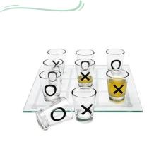 Jogo Da Velha Drinks 9 Copos E Tabuleiro Grande