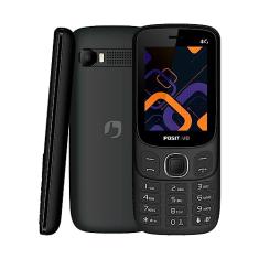 Celular Positivo P41 4G, Tela 2.4", 32MB RAM, Dual SIM, Rádio FM, Bateria 1000mAh - Preto