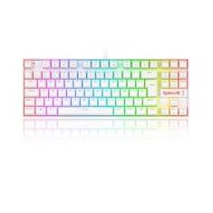 Teclado Mecânico Gamer Redragon Kumara, Anti-Ghosting, RGB, Switch Outemu Blue, ABNT2, Branco - K552W-RGB (PT-BLUE)