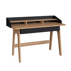 Escrivaninha Flexus 2 GV Hanover e Preta 139 cm