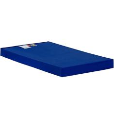 Colchão Solteiro Espuma D23 Hospitalar Impermeável  Cristal Napa Azul (78x188x12) - Polar
