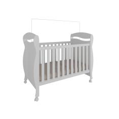 Berço Junior Moveis Peroba Americano minicama MDF