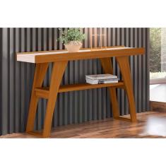 Aparador de Sala Henn Menphis c/ 1 Prateleira Nature/Off White