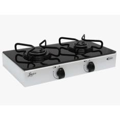 Cooktop Sobrepor Mesa De Vidro 2 Bocas - Clarice - Branco