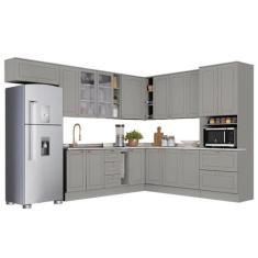 Cozinha Modulada Americana 01 Cinza - Henn