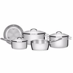 Jogo de Panelas Solar 5 Peças Aço Inox Tramontina