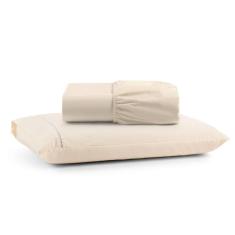 Jogo De Lençol Solteiro Mirante 100% Algodão 2 Peças - Palha