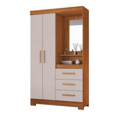 Guarda-Roupa 2 Portas NT 5170 Freijó com Off White - Notável