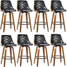 Kit com 8 Banquetas para Cozinha Milão - Rivatti