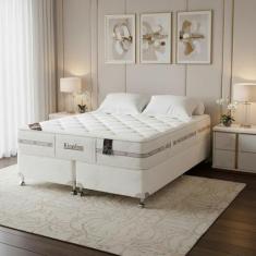 Cama Box + Colchão Castor King Kingdom Aloe Vera Double Face Pocket 19