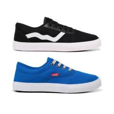 Kit 2 Pares Tênis Casual Unissex + Palmilha Anatômica Com Bolha em Gel