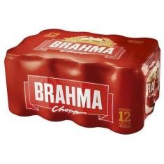 Cerveja Brahma Chopp Pilsen Lager 12 Unidades - Lata 350ml, 12