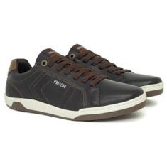 Sapatênis Ferracini Lexus Cadarço Elástico Couro Legítimo Palmilha Macia Confortável 7052-267-Masculino