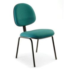Cadeira Executiva Base Fixa Palito Linha Office Economy Verde - Design