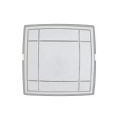 Luminária Plafon Quadrado Med Luxo 1Lamp Branco